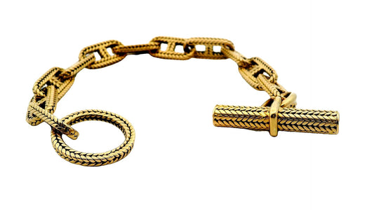 Hermes 18k Ancre Chain Bracelet by Georges L'Enfant W/Box