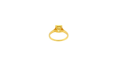 Tiffany & Co.Vivid Yellow Diamond in 18K Yellow Gold Ring W/Certificate