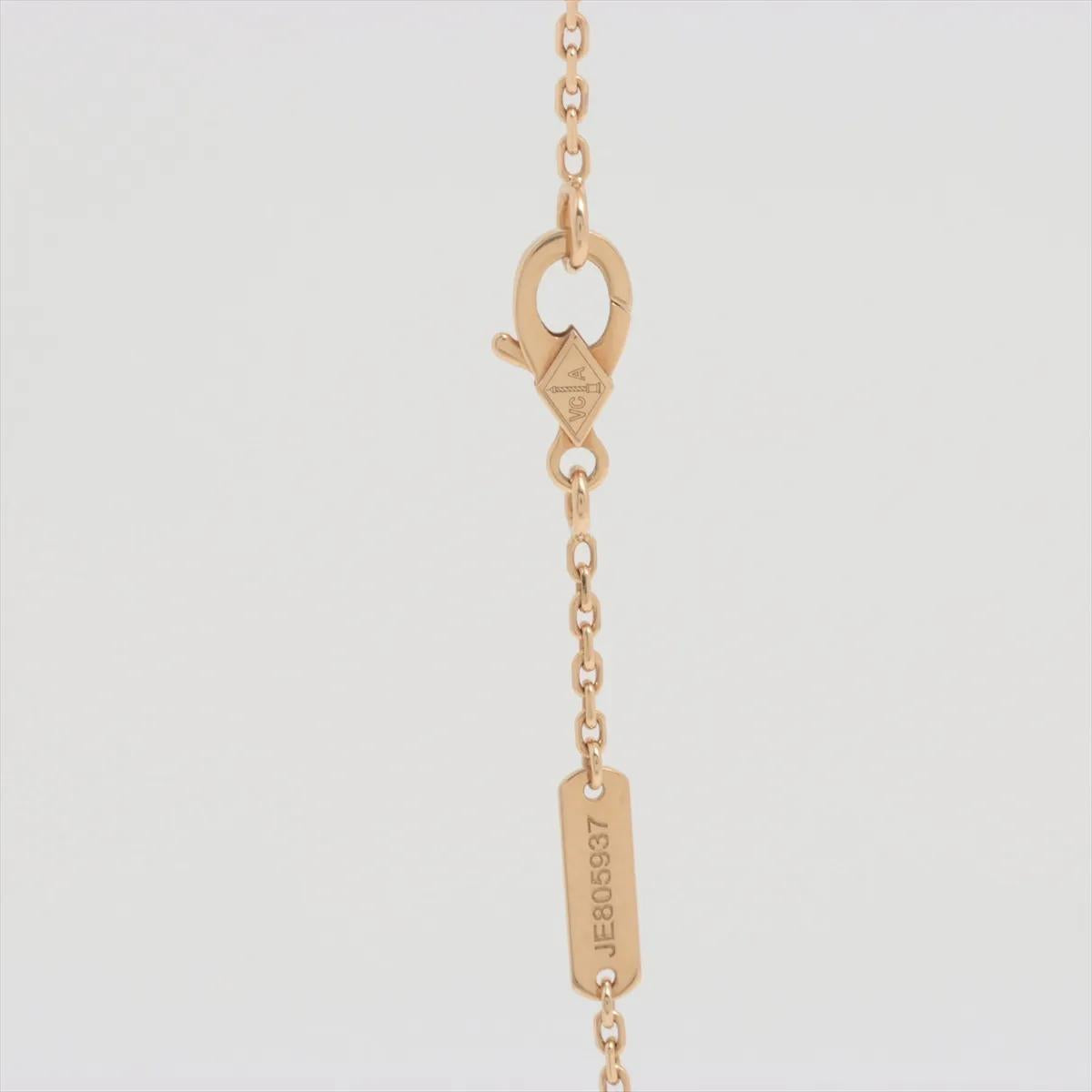 Van Cleef & Arpels Vintage Alhambra Onyx Necklace W/Certificate