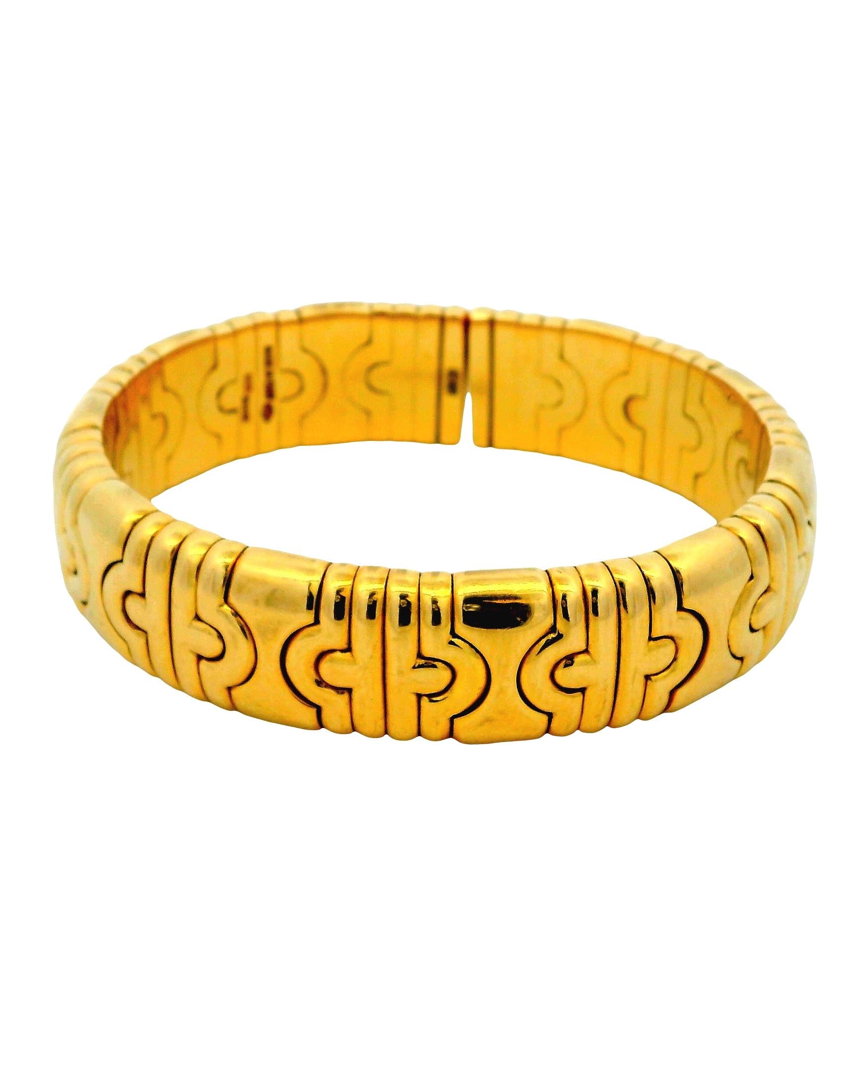 Bvlgari Parenthesis 18k Yellow Gold Cuff