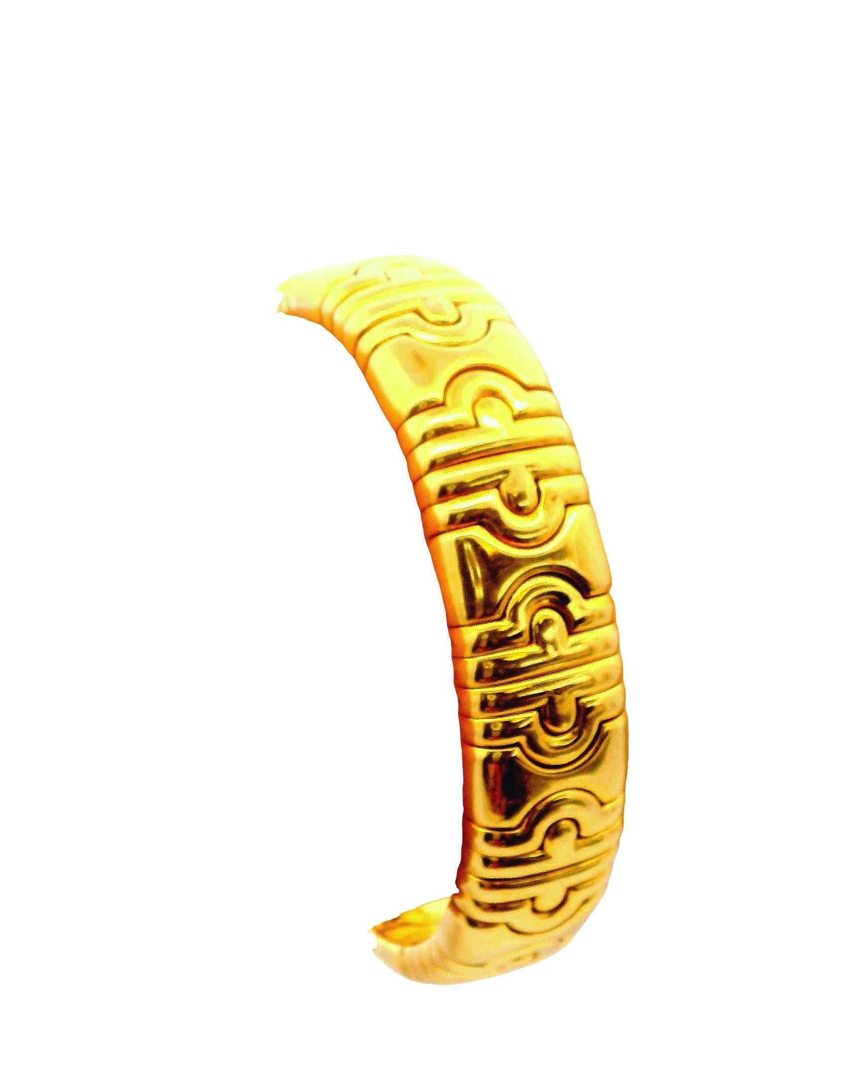 Bvlgari Parenthesis 18k Yellow Gold Cuff