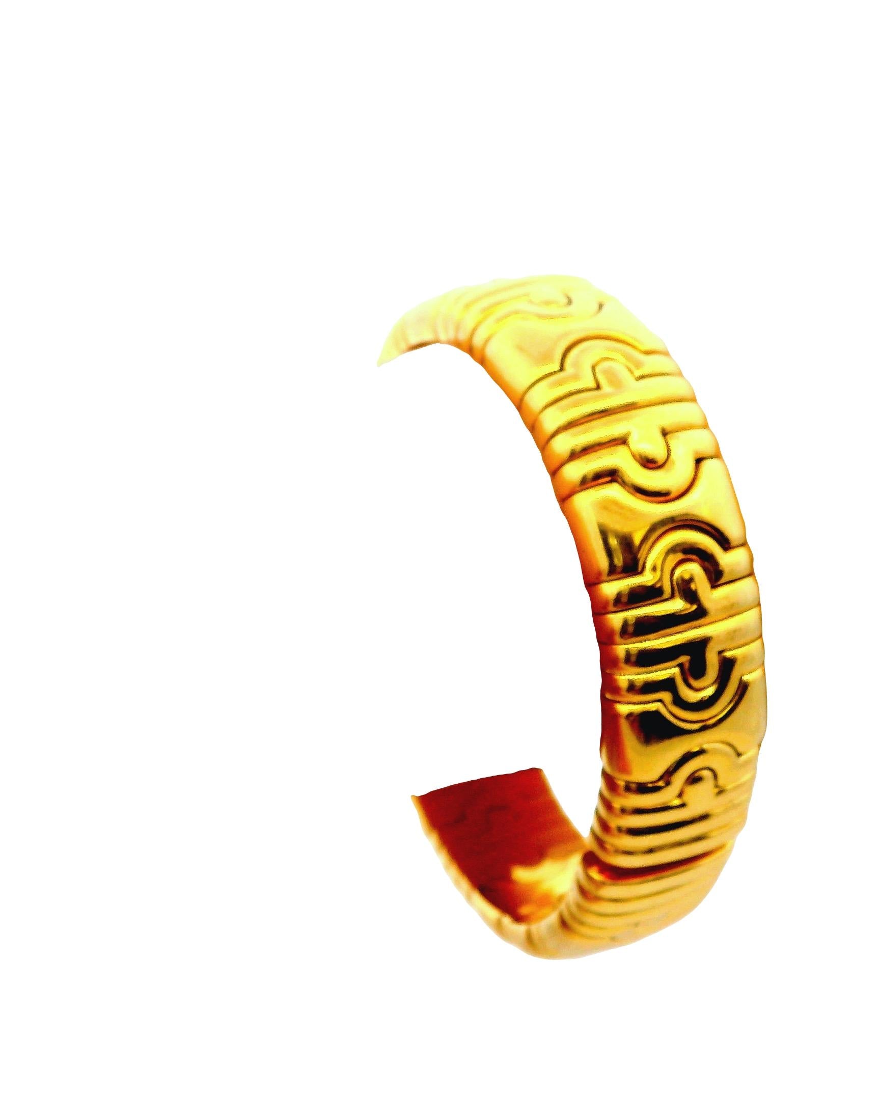 Bvlgari Parenthesis 18k Yellow Gold Cuff