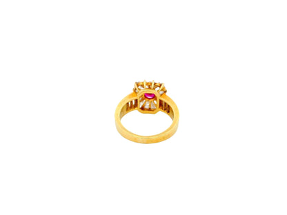 Van Cleef & Arpels 1Ct Burma Ruby on 18K Gold & Diamonds Ring