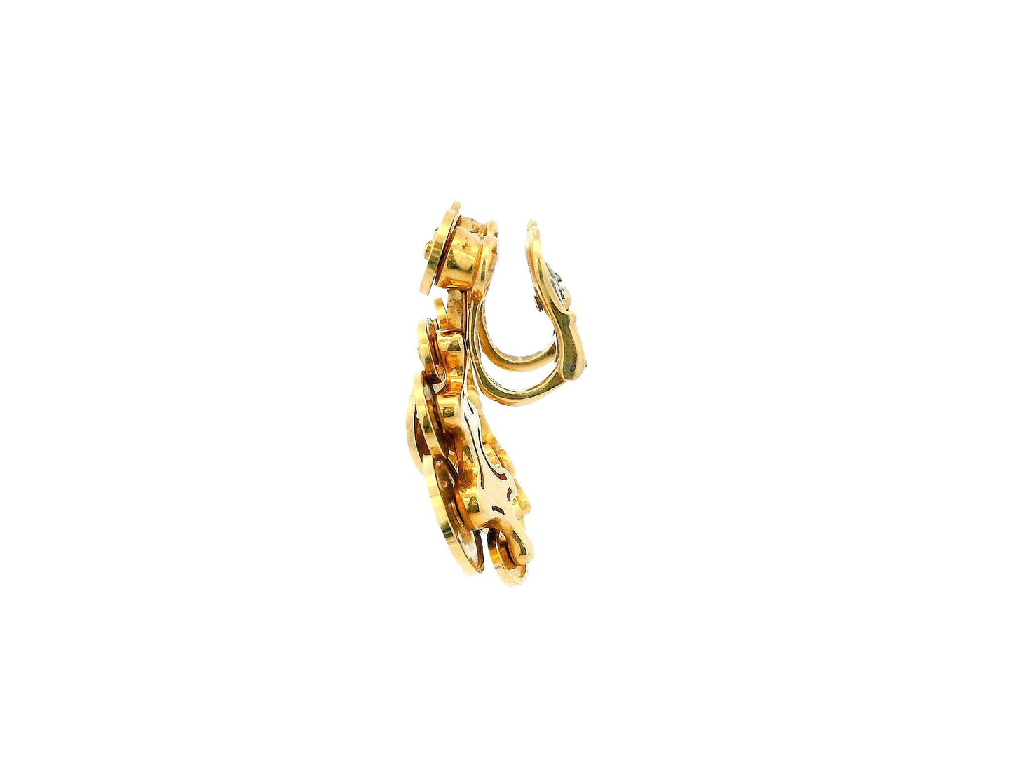 BVLGARI  7 Discs 18K Yellow Gold Cyclady Earrings