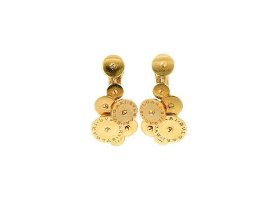 BVLGARI  7 Discs 18K Yellow Gold Cyclady Earrings