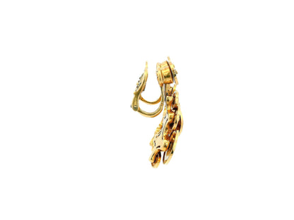 BVLGARI  7 Discs 18K Yellow Gold Cyclady Earrings