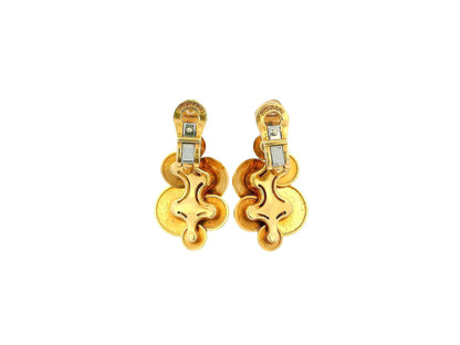 BVLGARI  7 Discs 18K Yellow Gold Cyclady Earrings