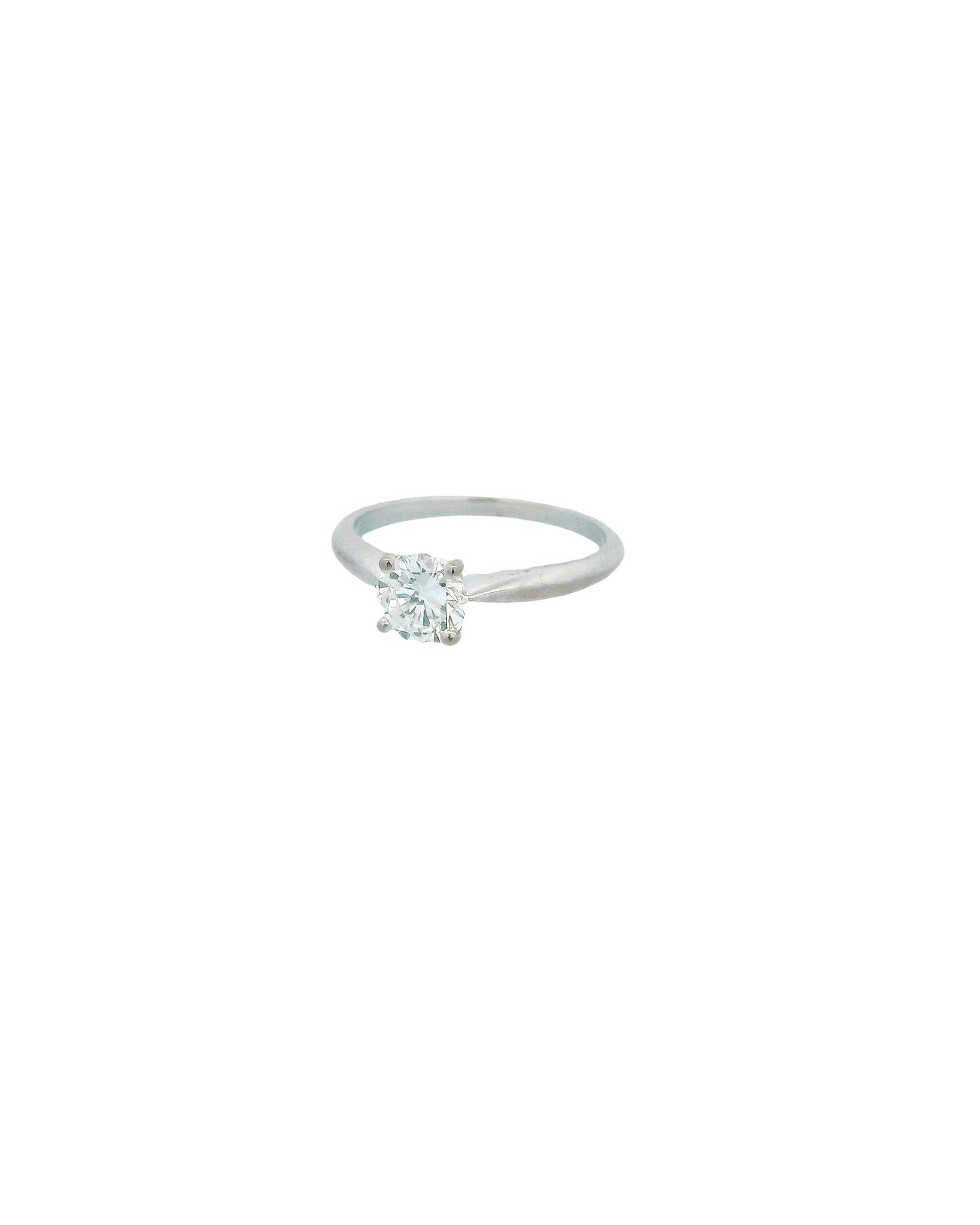 18K White Gold Diamond Solitaire 0.75 Ct Ring by René Kern