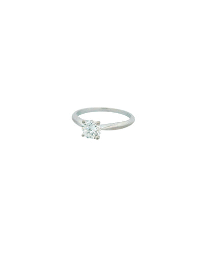 18K White Gold Diamond Solitaire 0.75 Ct Ring by René Kern