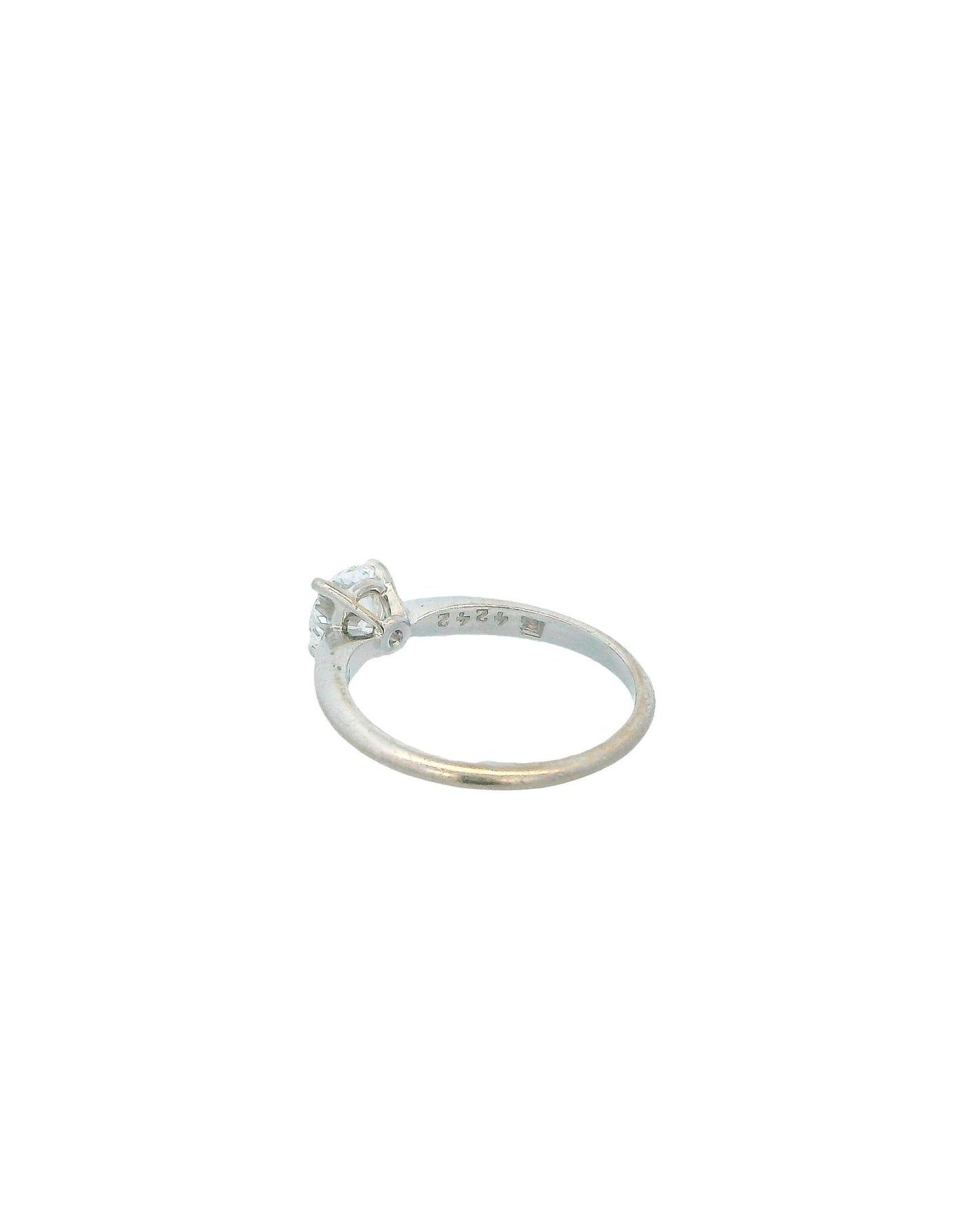 18K White Gold Diamond Solitaire 0.75 Ct Ring by René Kern
