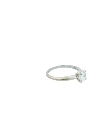 18K White Gold Diamond Solitaire 0.75 Ct Ring by René Kern