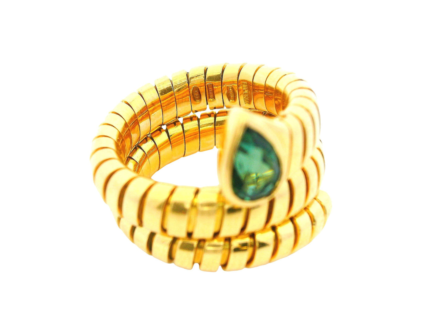Bvlgari serpenti ring tourmaline ps top
