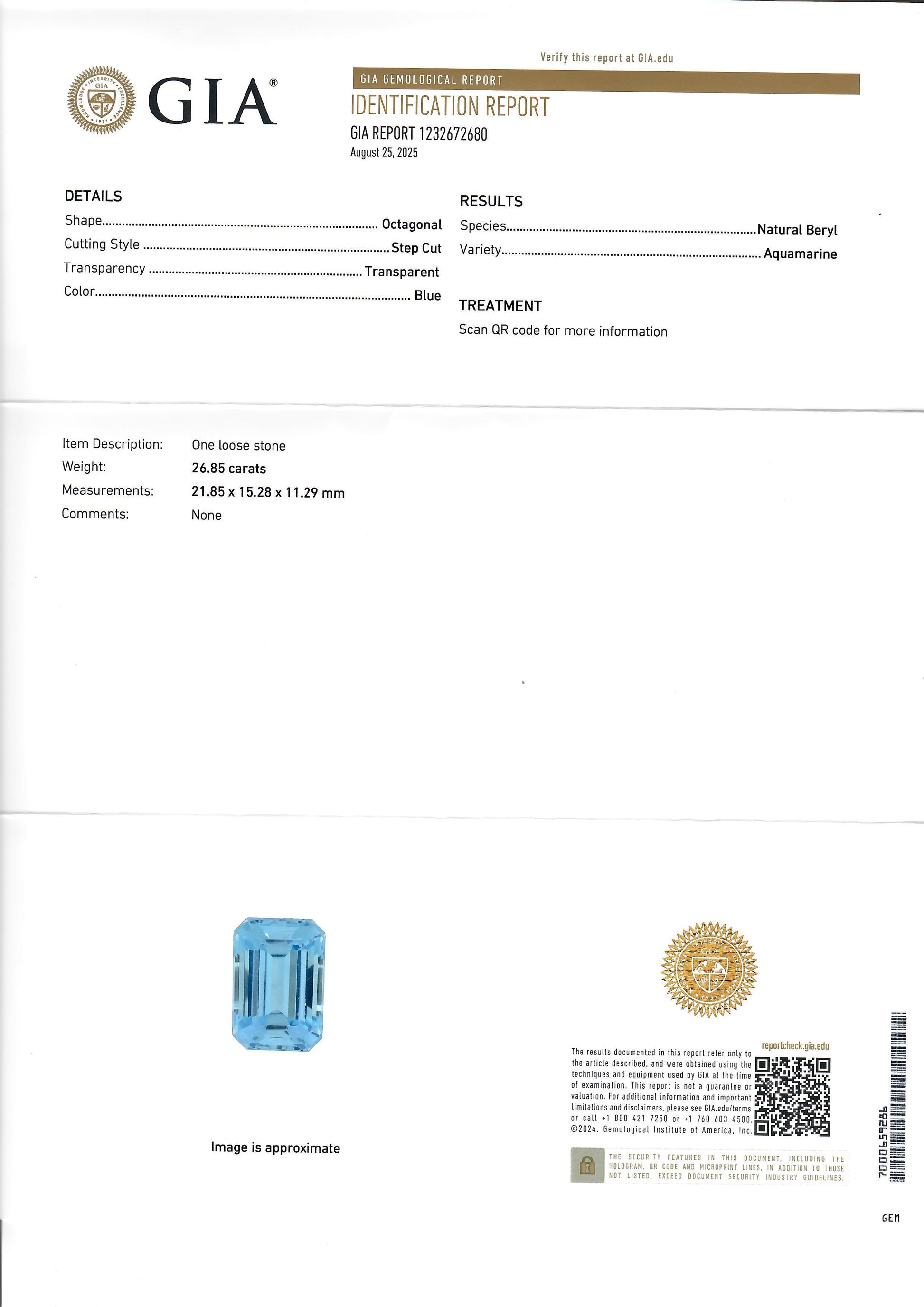 Cartier NY Aquamarine, Sapphires & Diamond Ring GIA Certificate.