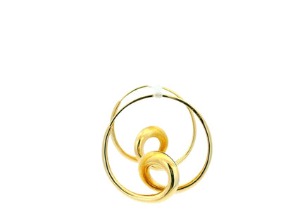 Michael Good 18K Yellow Gold Swirl Earring