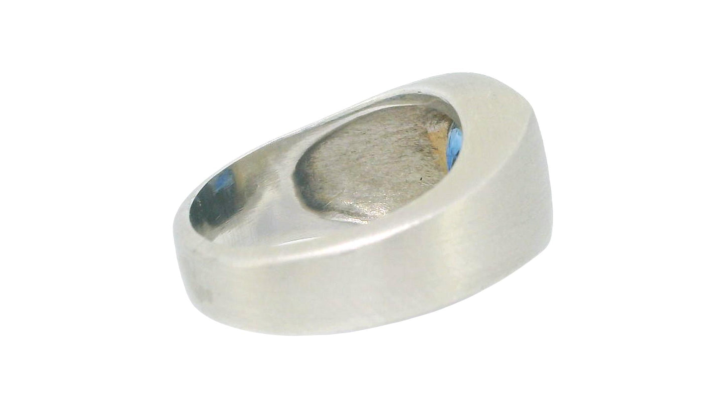 Platinum Center Sapphire Set Ring W/GIA Certificate