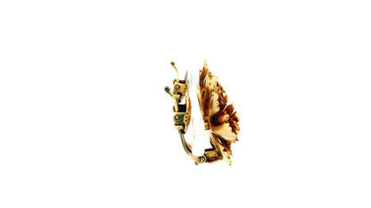 Cartier 14K Yellow Gold Flower Clip-On Earrings