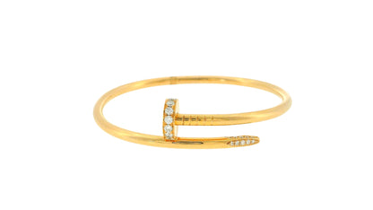 Cartier-Juste un Clou bracelet, classic model, diamonds