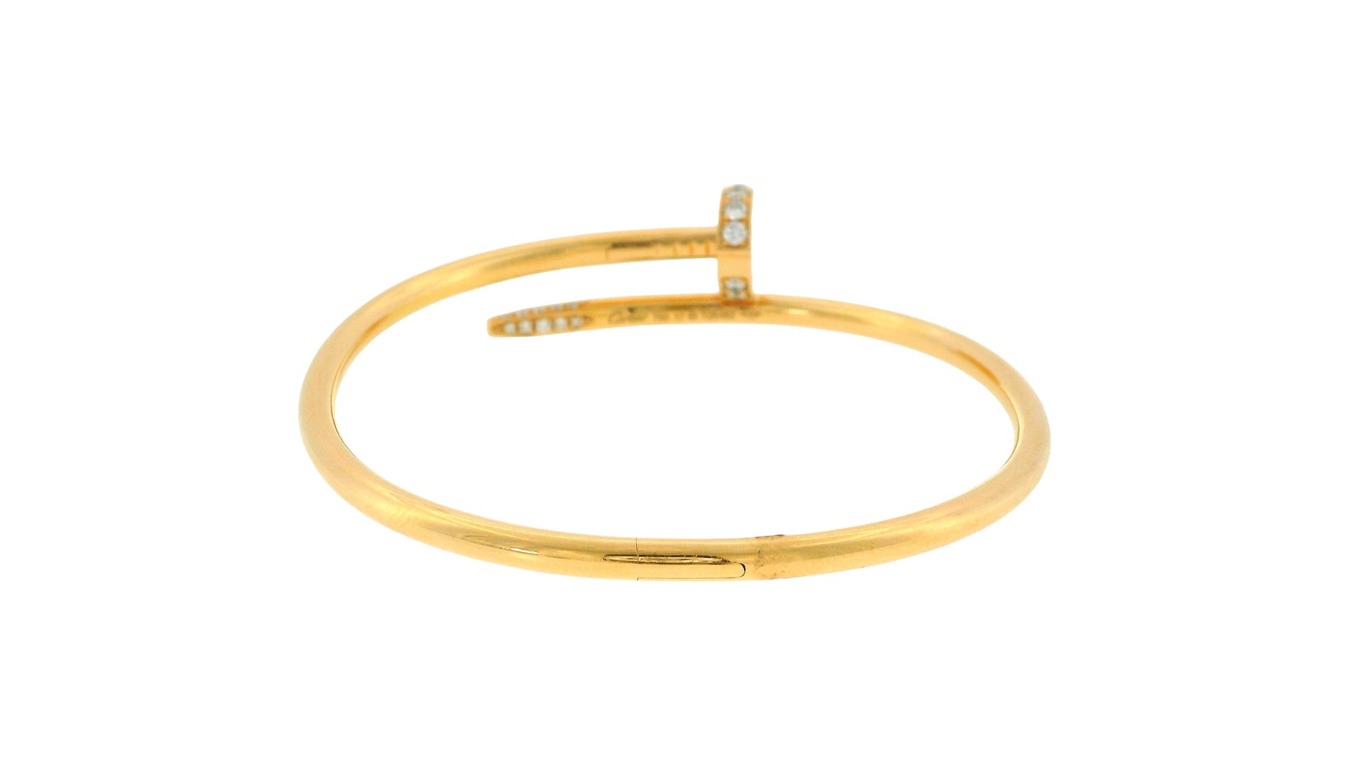 Cartier-Juste un Clou bracelet, classic model, diamonds