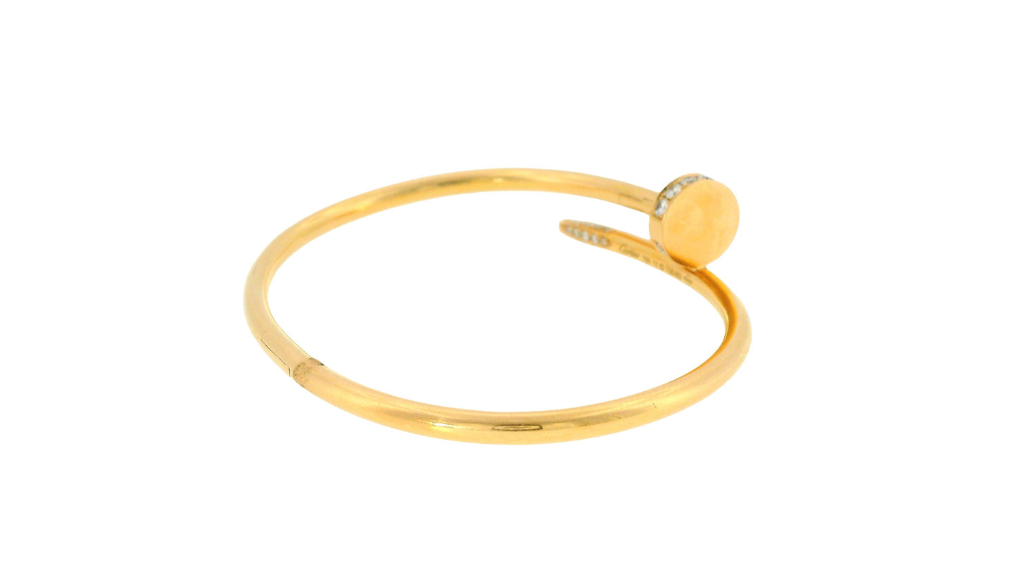 Cartier-Juste un Clou bracelet, classic model, diamonds