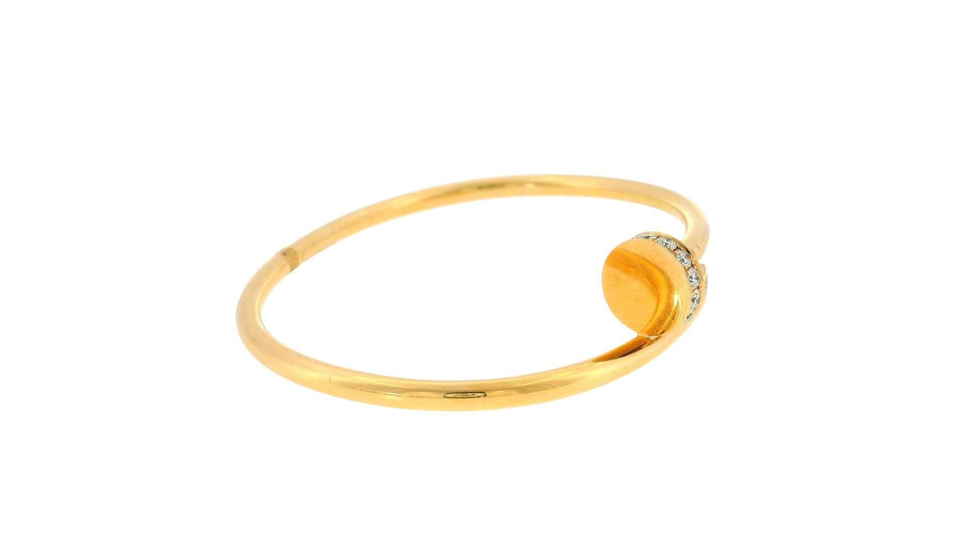 Cartier-Juste un Clou bracelet, classic model, diamonds
