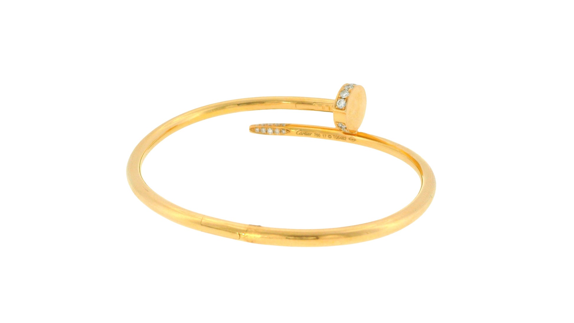 Cartier-Juste un Clou bracelet, classic model, diamonds