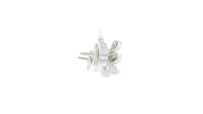 Van Cleef & Arpels 18K White Gold Diamond Frivole Earrings
