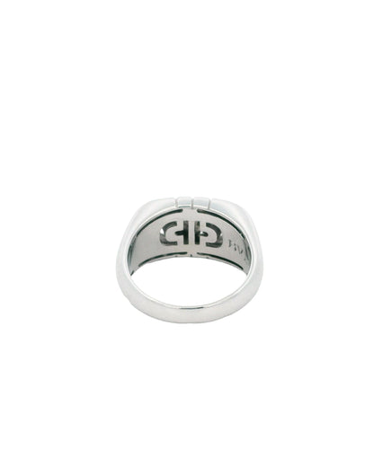 Bvlgari Parentesi Diamond 18k White Gold Ring Sz 7