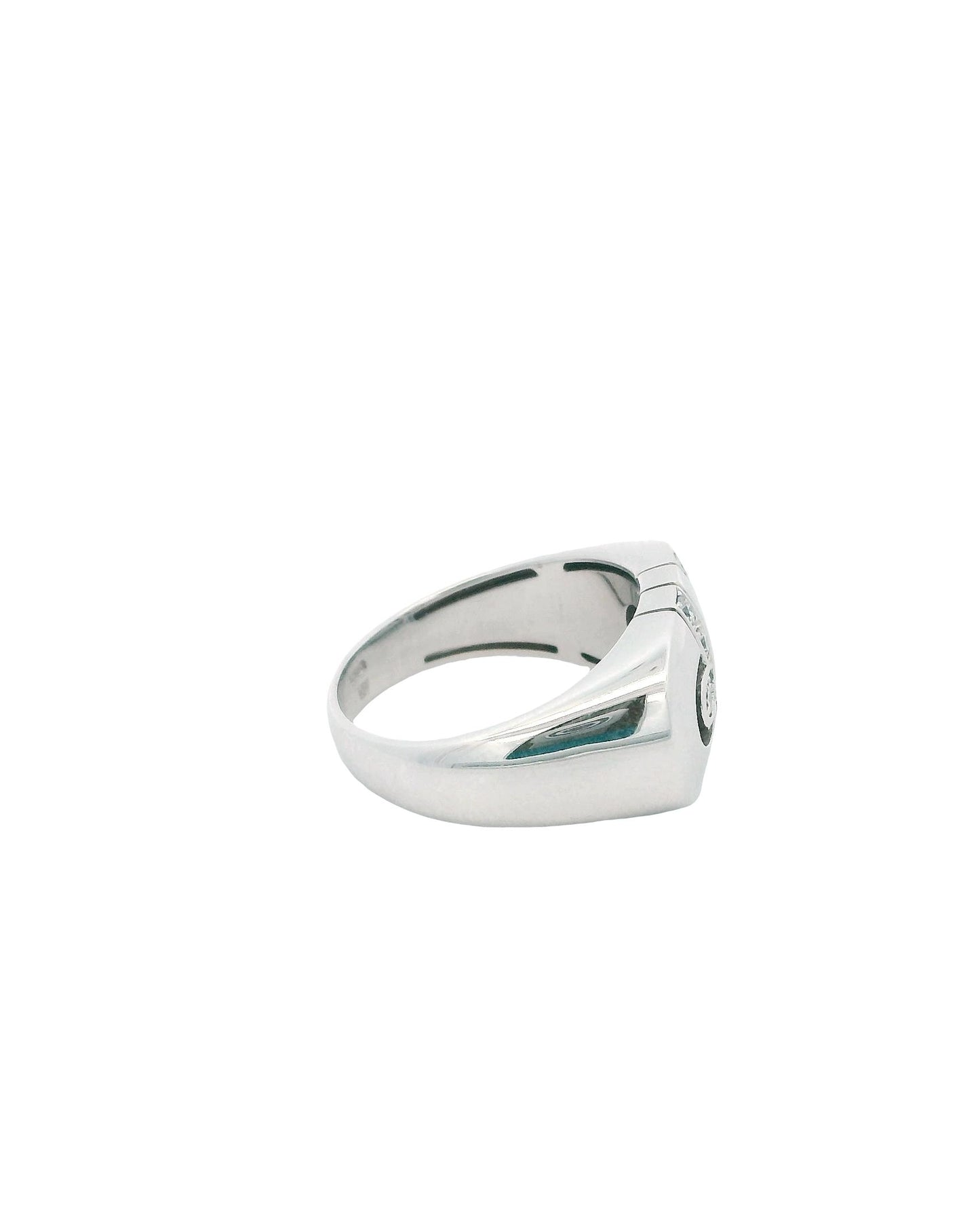 Bvlgari Parentesi Diamond 18k White Gold Ring Sz 7