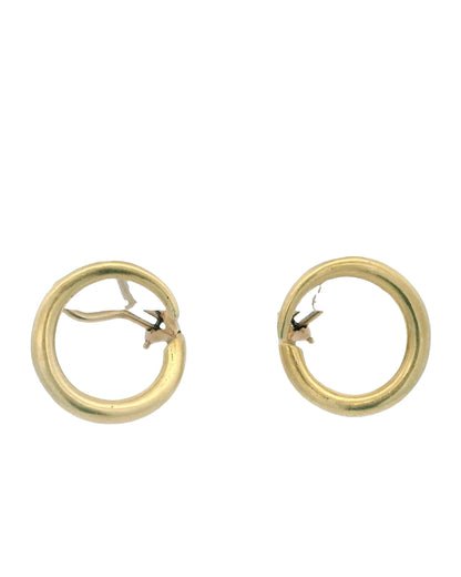 Cartier A Cipullo Hoops 18k Yellow Gold Earrings