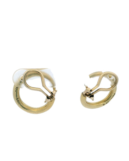 Cartier A Cipullo Hoops 18k Yellow Gold Earrings