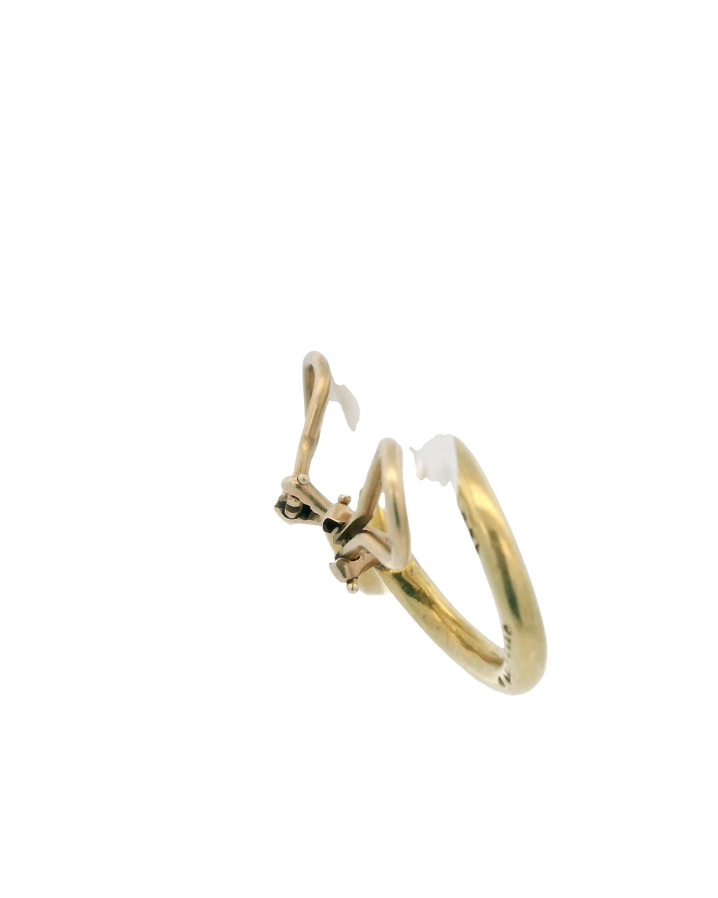 Cartier A Cipullo Hoops 18k Yellow Gold Earrings