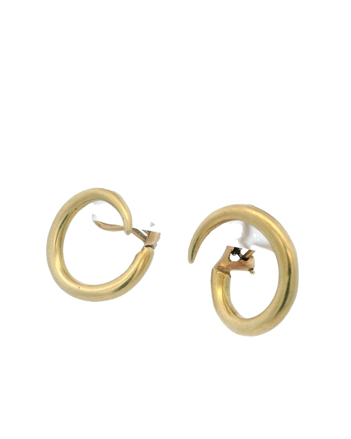 Cartier A Cipullo Hoops 18k Yellow Gold Earrings