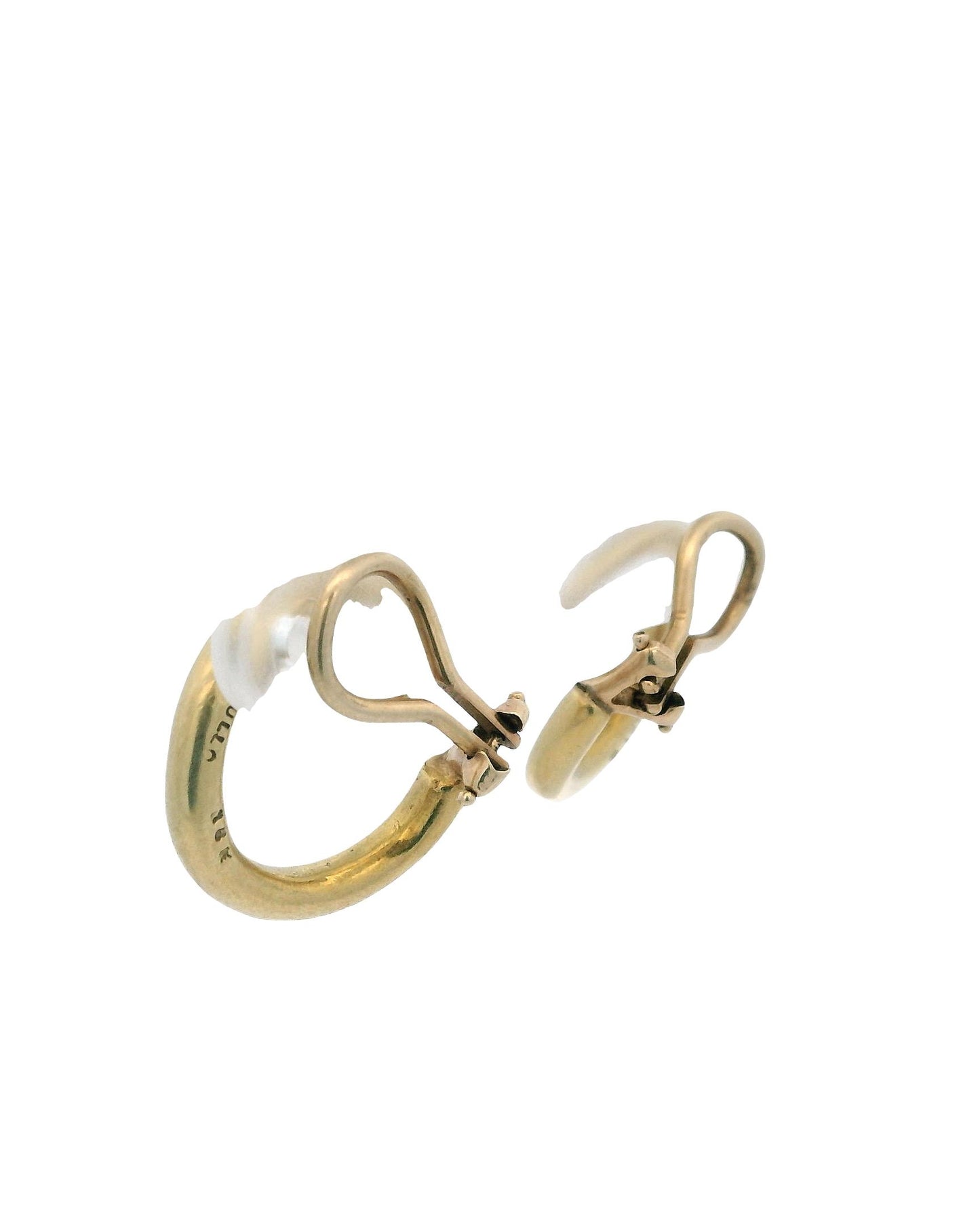 Cartier A Cipullo Hoops 18k Yellow Gold Earrings