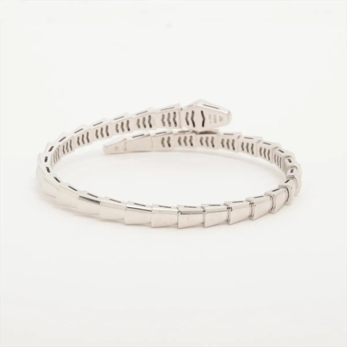 Bvlgari Serpenti Viper 18K White Gold & Diamond Bracelet & Certificate 2025