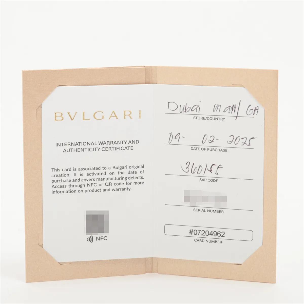 Bvlgari Serpenti Viper 18K White Gold & Diamond Bracelet & Certificate 2025