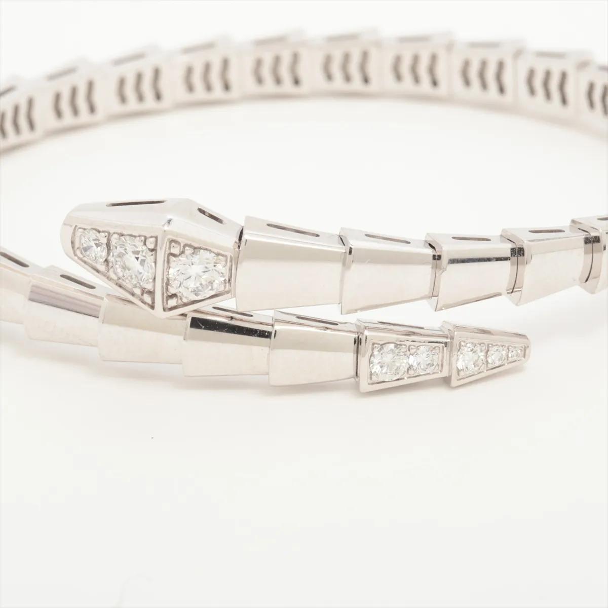 Bvlgari Serpenti Viper 18K White Gold & Diamond Bracelet & Certificate 2025