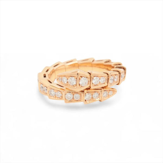 Bvlgari Serpenti Viper 355974 18k Rose Gold Pave Size-S Box & Card