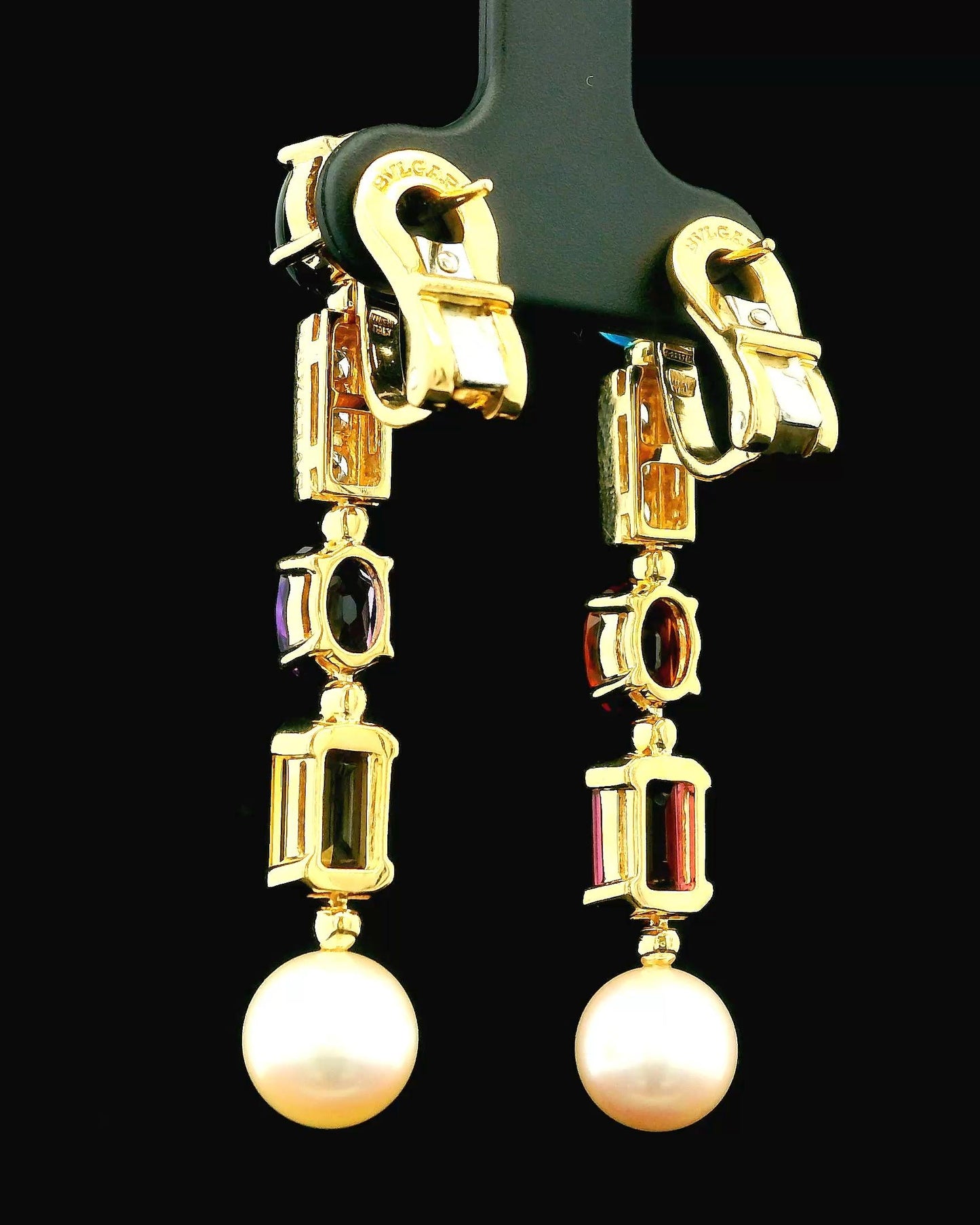 Bvlgari Allegra Single Drop in 18K Yellow Gold Earrings