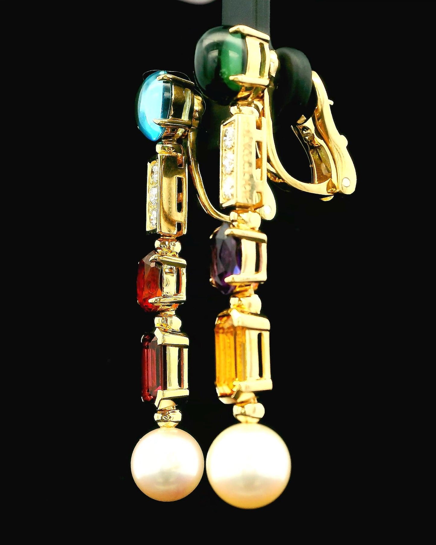 Bvlgari Allegra Single Drop in 18K Yellow Gold Earrings