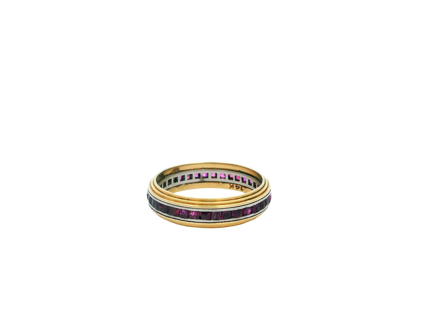 Bristol 14k Gold Ruby Eternity Ring