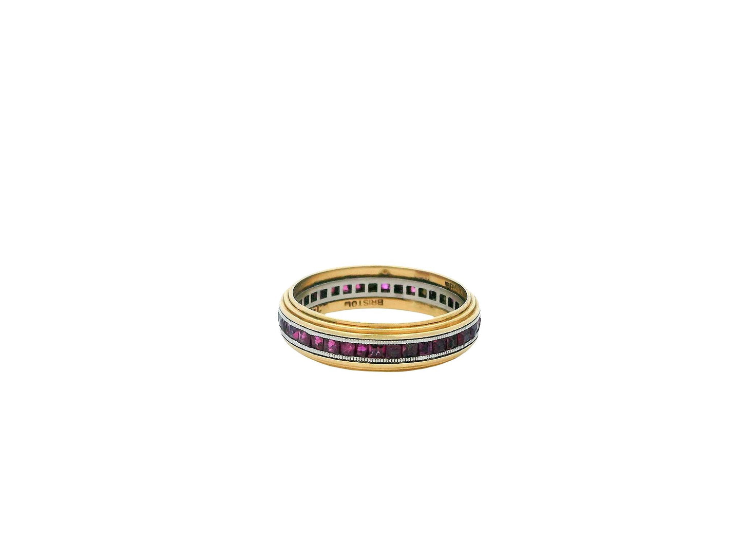 Bristol 14k Gold Ruby Eternity Ring