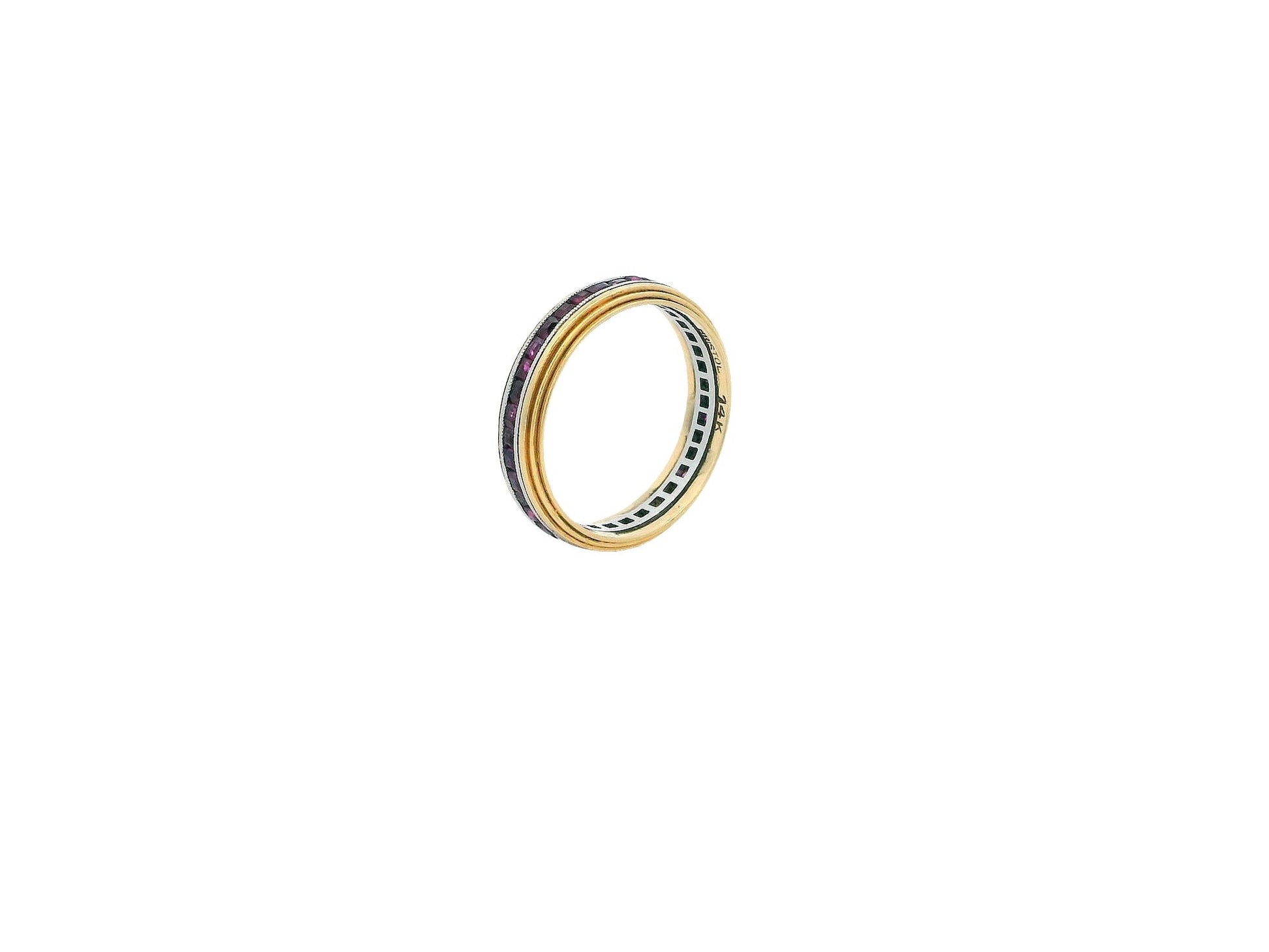 Bristol 14k Gold Ruby Eternity Ring