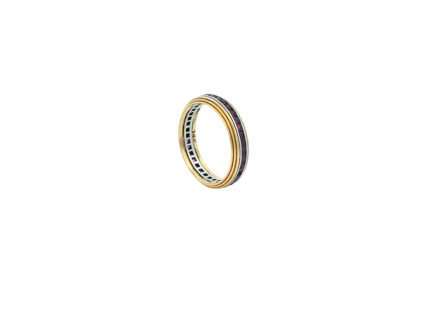 Bristol 14k Gold Ruby Eternity Ring