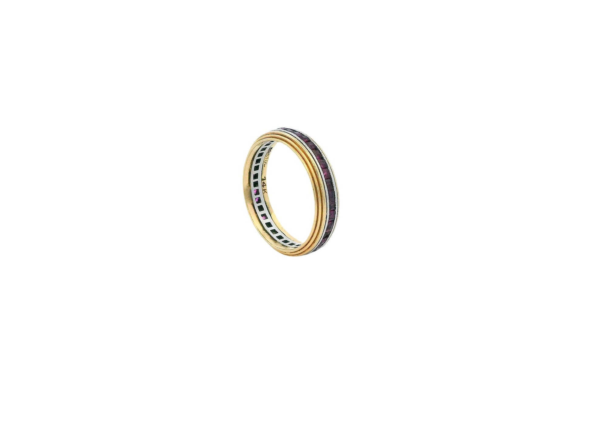 Bristol 14k Gold Ruby Eternity Ring