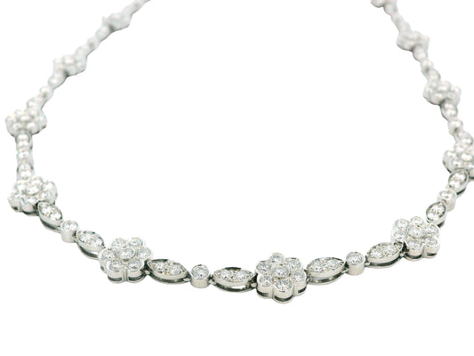 Tiffany & Co. Platinum 11 Rosettes Necklace