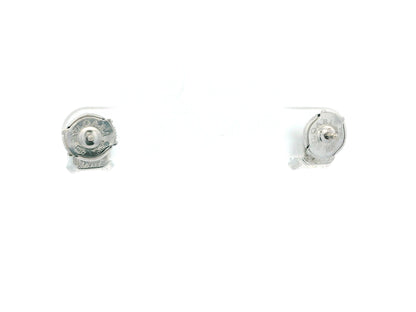 Bvlgari Platinum Radiant-Cut Diamond Earrings studs W/Box & GIA Certificate