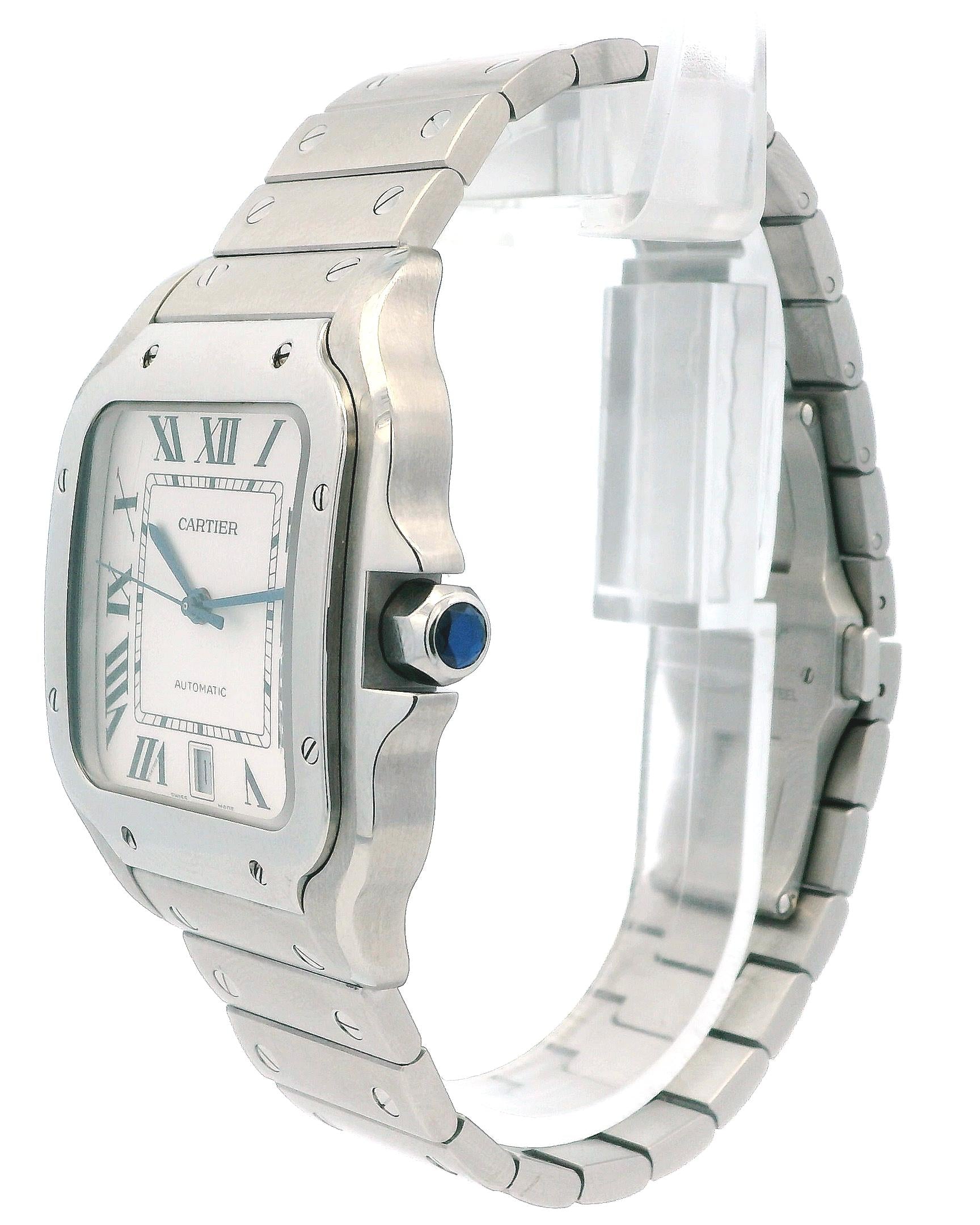 Cartier Santos WSSA0018 Large Size Watch Box Papers & Extra Strap