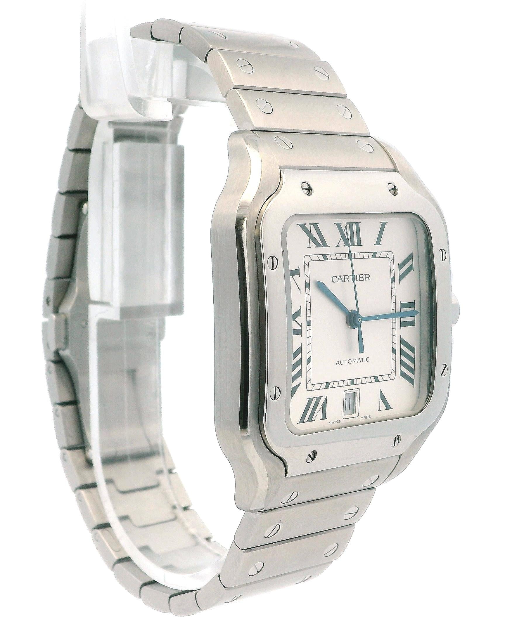 Cartier Santos WSSA0018 Large Size Watch Box Papers & Extra Strap