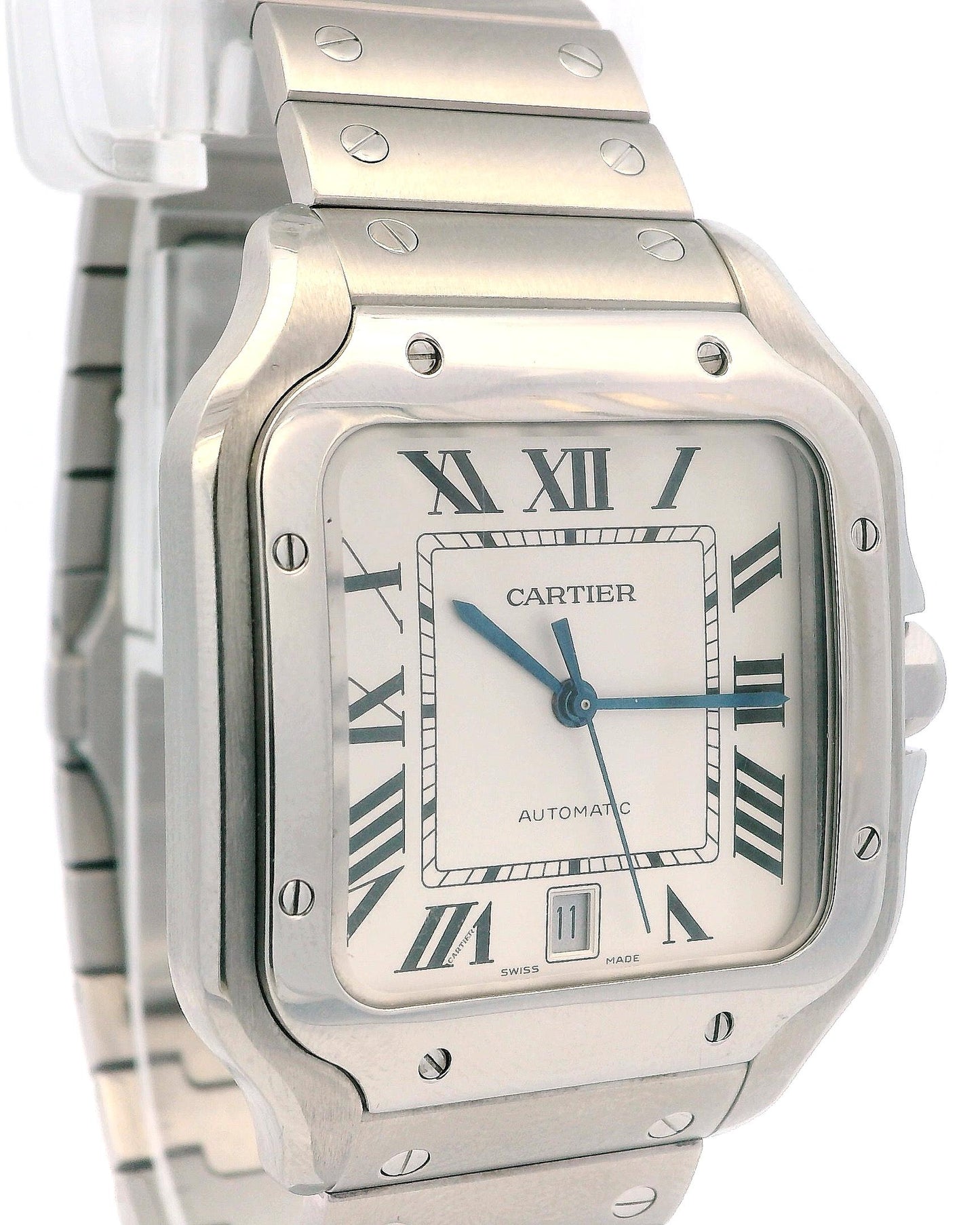 Cartier Santos WSSA0018 Large Size Watch Box Papers & Extra Strap
