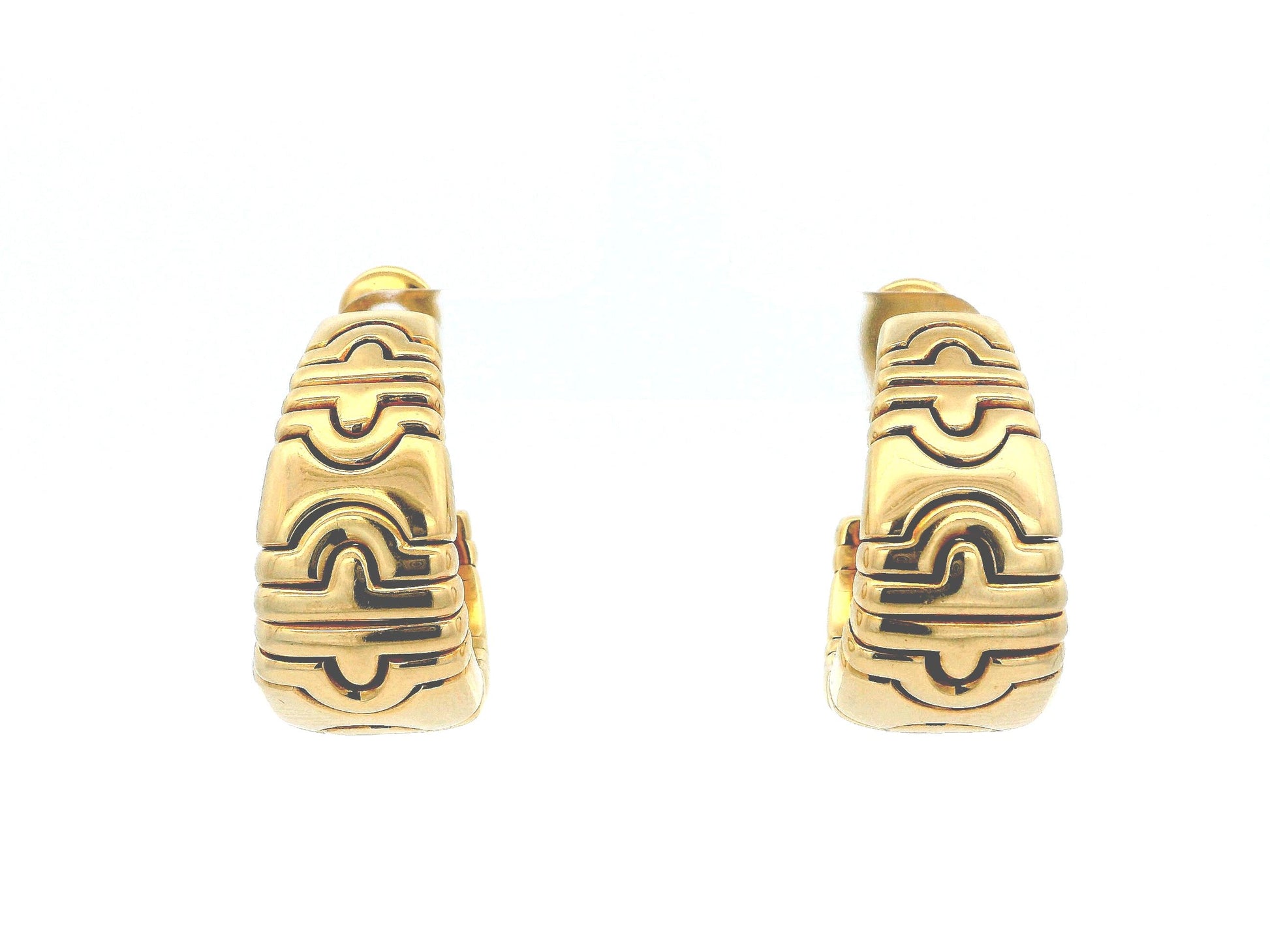 Bvlgari Parenthesis 18K Yellow Gold Earrings